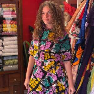Multi Colored African Prints Gown